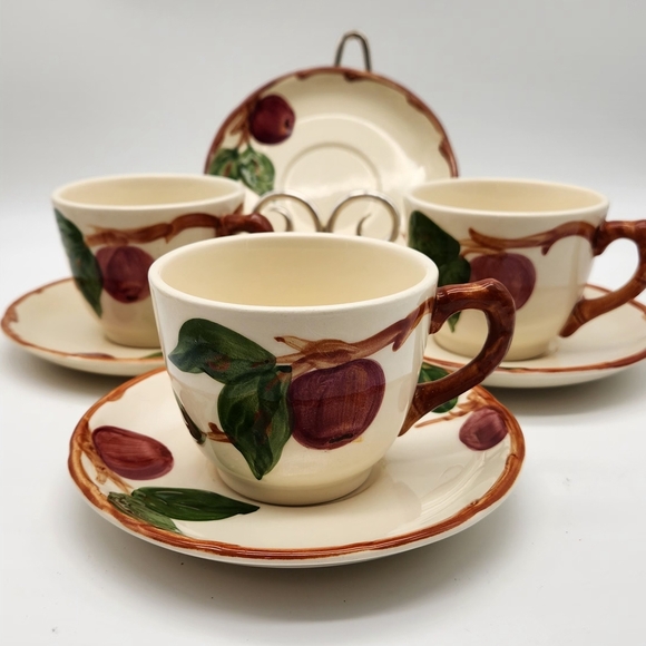 Vintage Franciscan Apple Pattern Tea Set. Oven Safe. - Picture 11 of 14